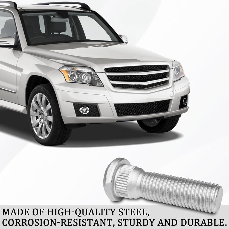 msyuusr 5PCS Wheel Studs, Replacement Parts OEM#610-266 90942-02049, 49mm Long & M12x1.5 Steel Lug Bolts, Car Accessories Wheel Hub Screws Compatible with Chevrolet Toyota Scion Pontiac Lexus - Image 3